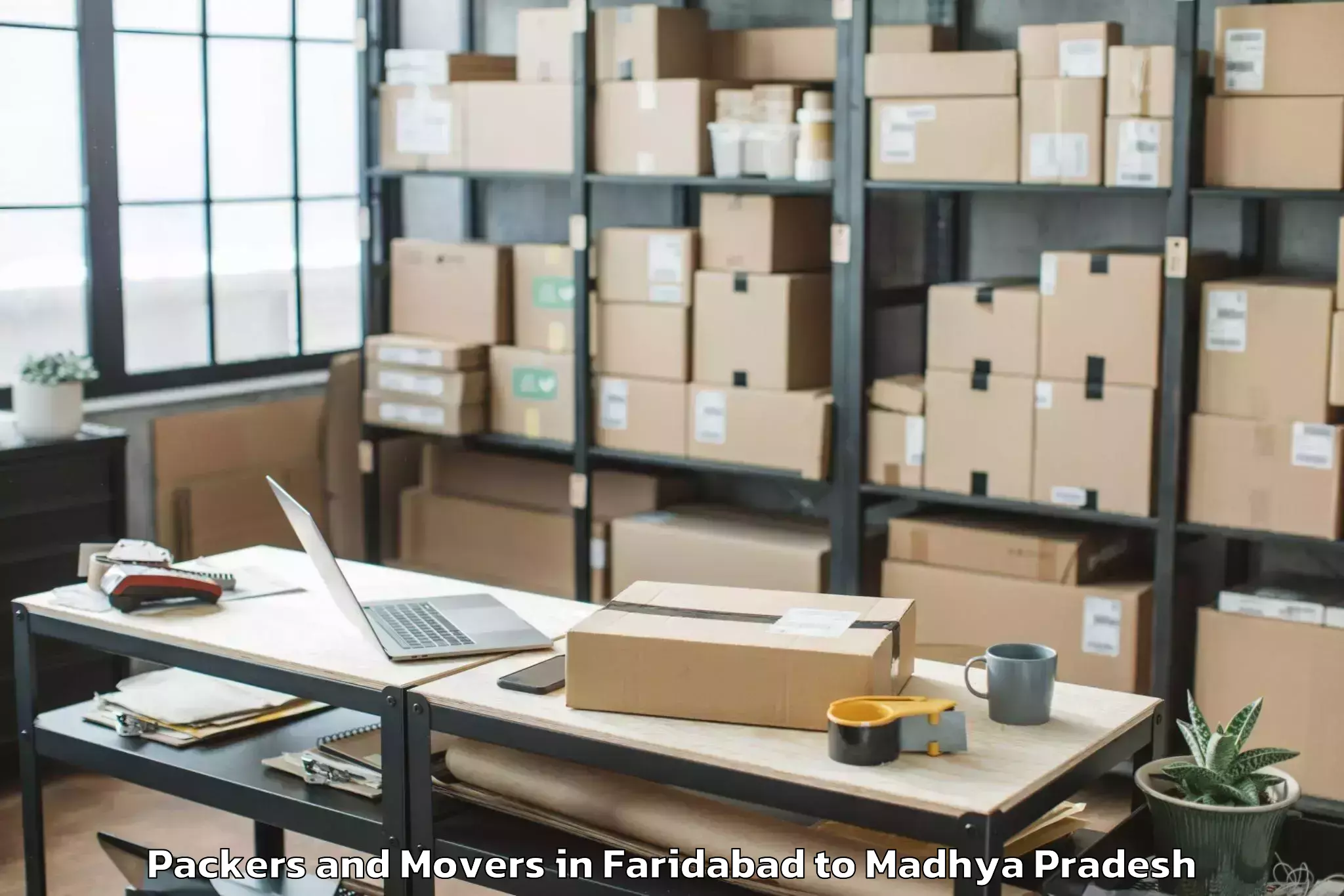 Faridabad to Gyaraspur Packers And Movers Booking